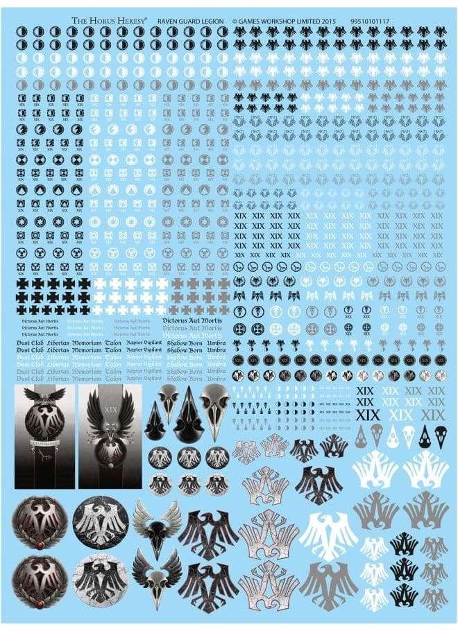 Raven Guard Legion Transfer Sheet