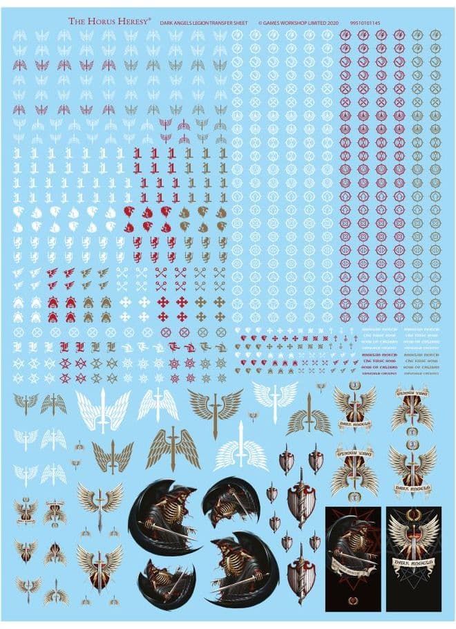 Dark Angels Legion Transfer Sheet