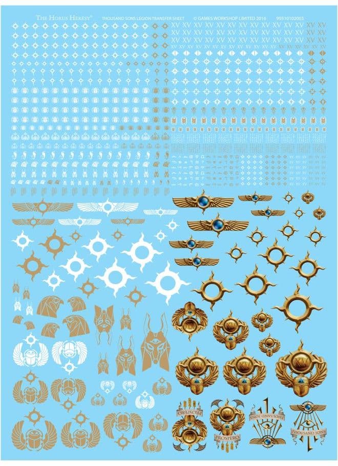 Thousand Sons Legion Transfer Sheet