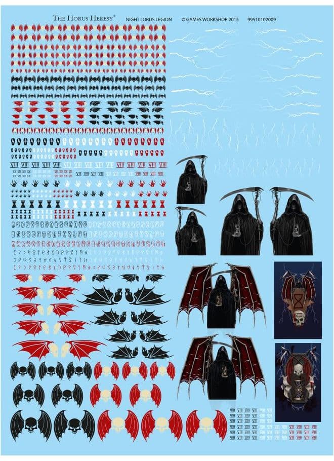 Night Lords Legion Transfer Sheet - Image 1