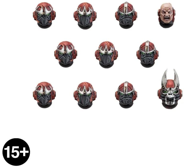 Word Bearers MkVI Heads - Image 1