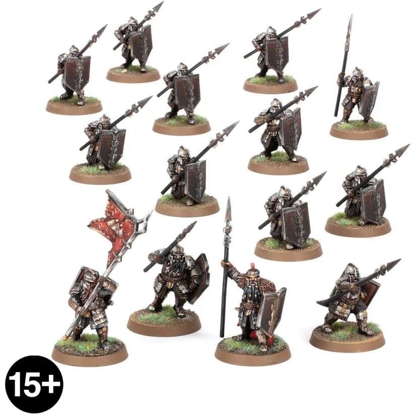 Iron Hills Dwarf Warriors with Spears Warband - Image 1