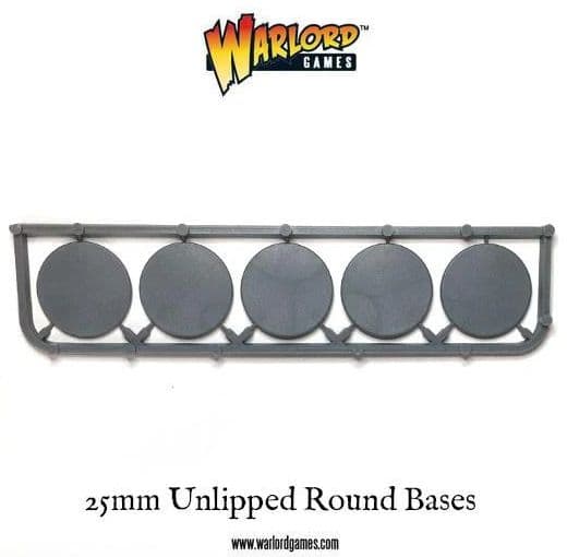 25mm unlipped Round bases (5x5 frames)
