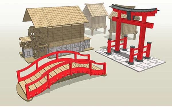 Feudal Japan Scenery Set - Image 1