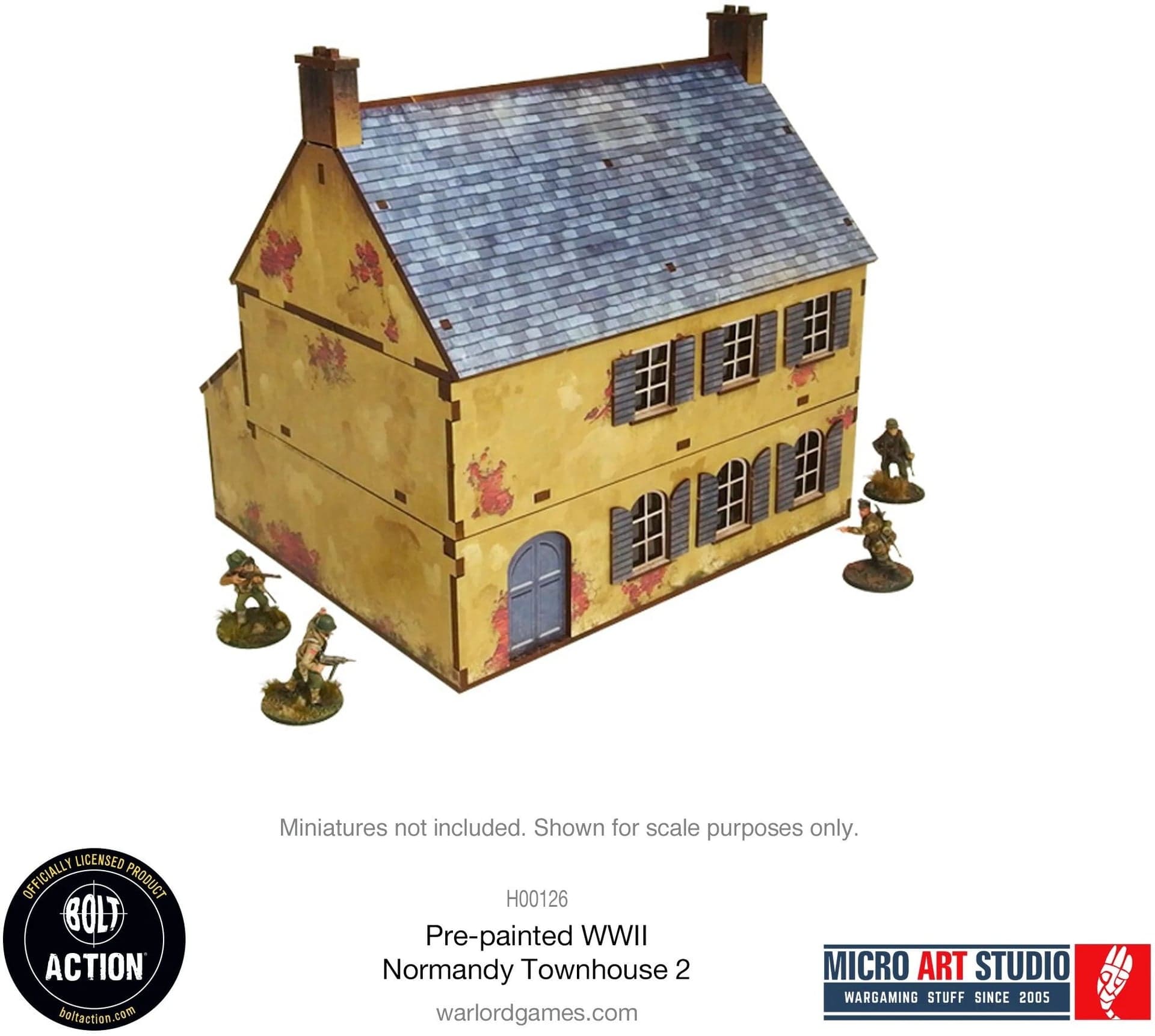 Pre-painted WW2 Normandy Townhouse 2 - Image 1