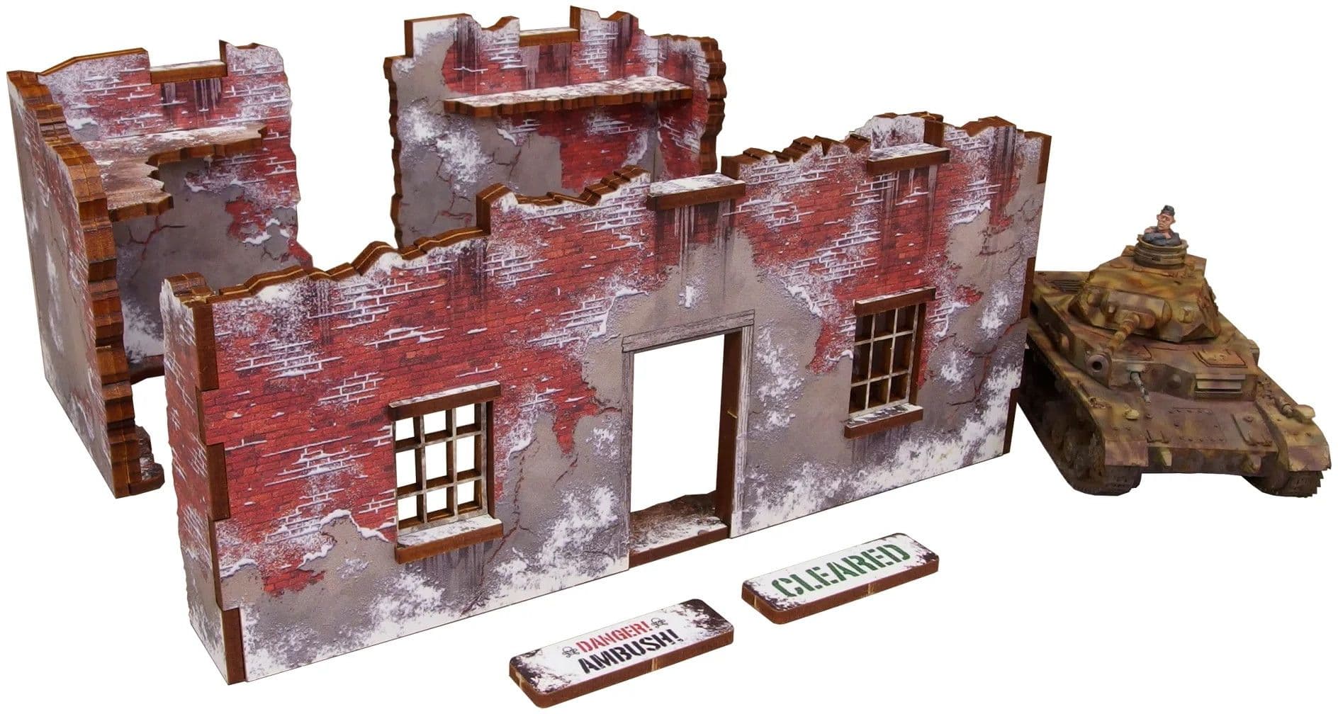 Pre-Painted WW2 Winter Ruin 1 - Image 1