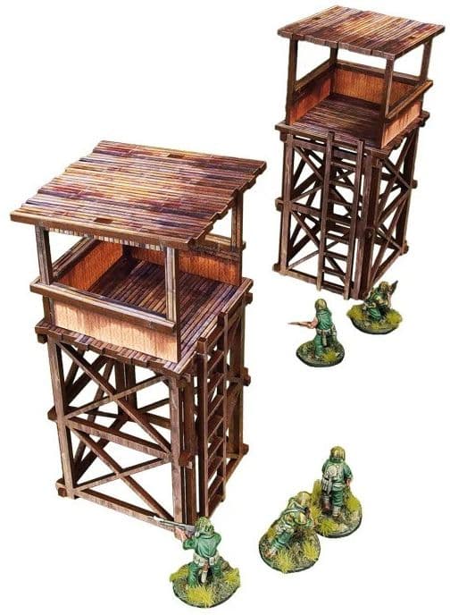 Pre-Painted WW2 Pacific Guard Tower (2)