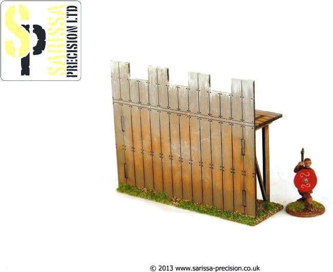 Wooden Palisade Wall - Straight - Image 1