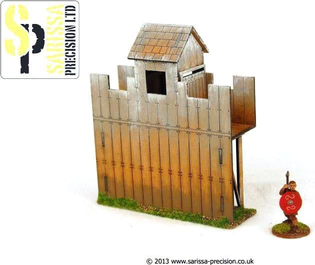 Wooden Palisade Watch Tower - Straight - Image 1