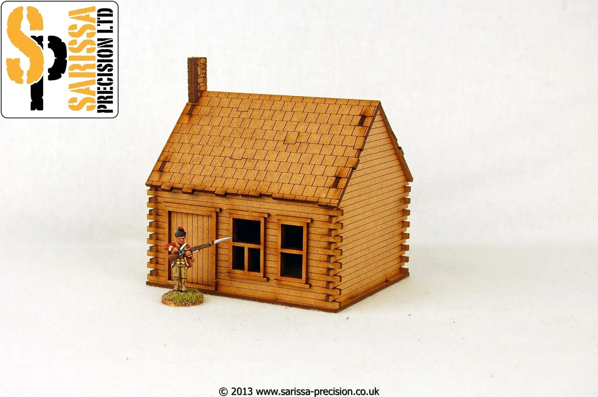 North American Log Cabin - Stone Chimney - Image 1