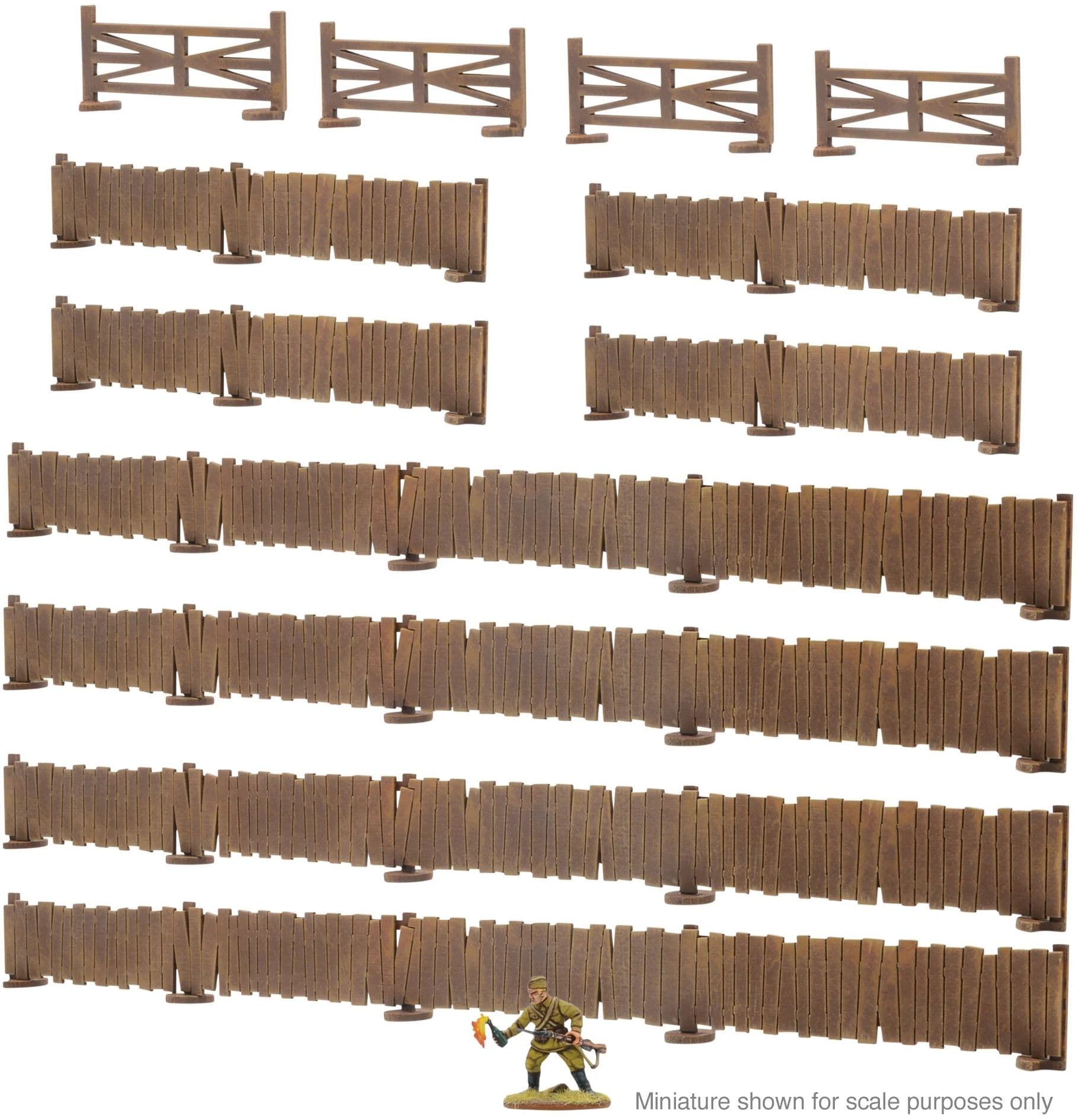 Assorted Panelled Fences (28mm) - Image 1