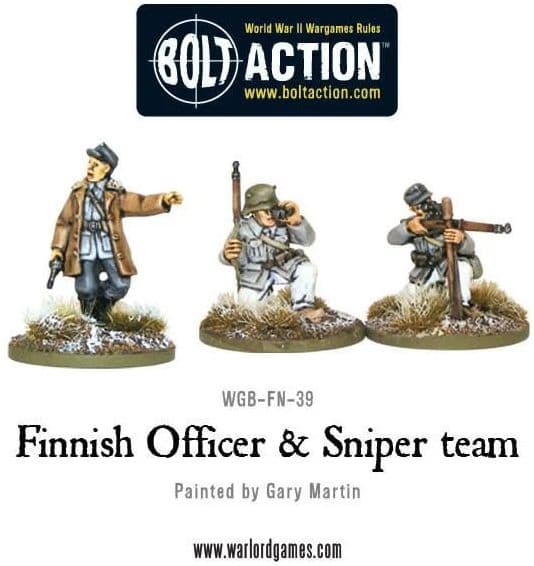 Finnish Officer & Sniper team