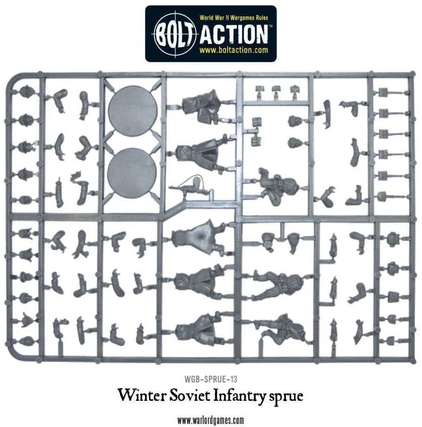 Winter Soviet infantry sprue - Image 1