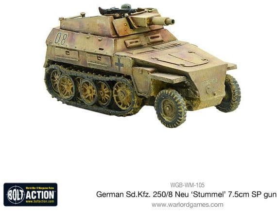Sd.Kfz 250/8 Neu 'Stummel' 7.5cm SP gun - Image 1