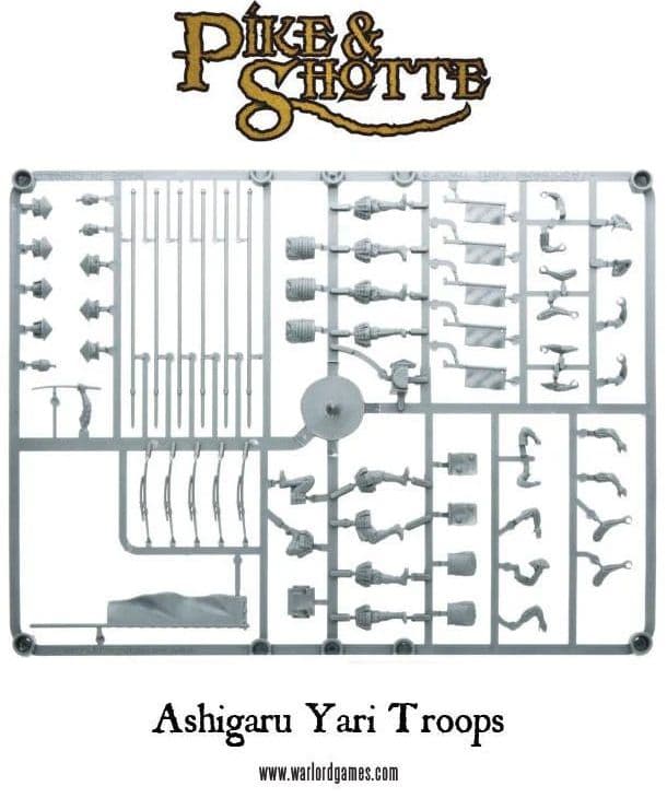 Ashigaru Yari Troops Sprue