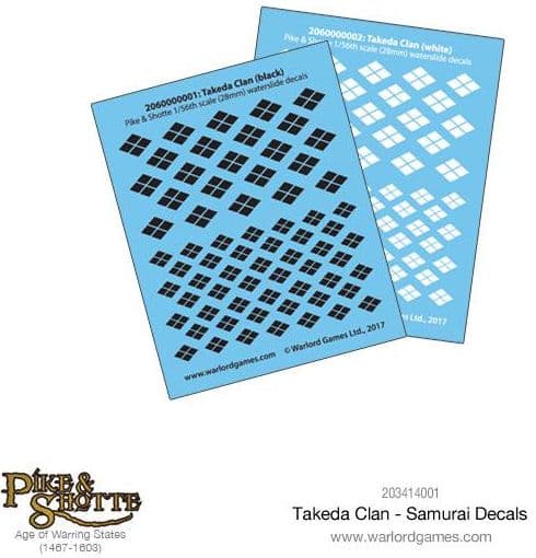 Takeda Clan - Samurai Decals