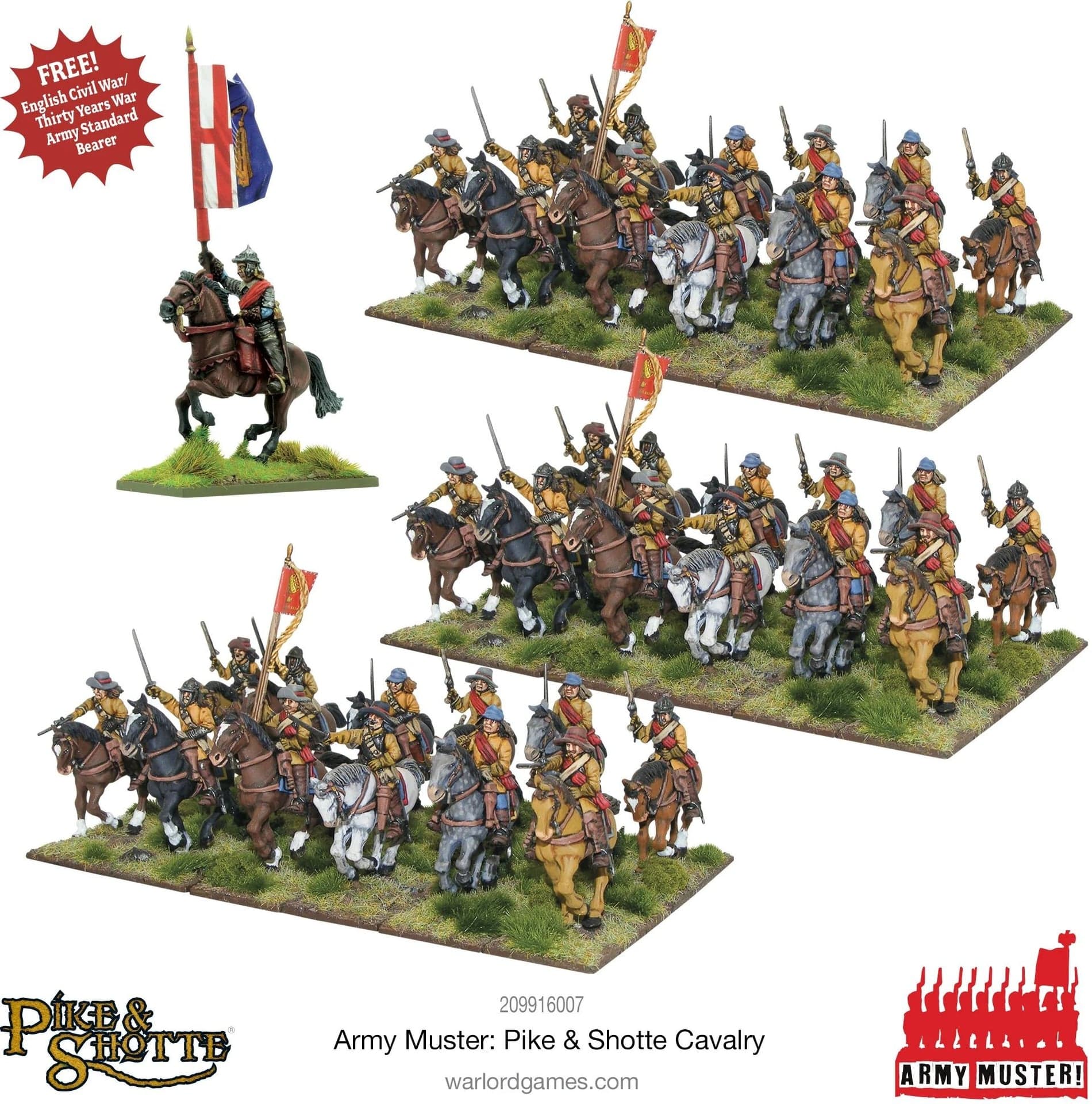 Army Muster: Pike & Shotte Cavalry