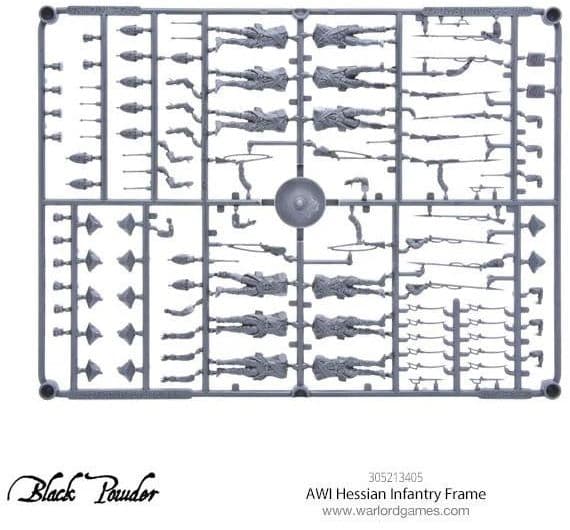 AWI Hessian Infantry Sprue