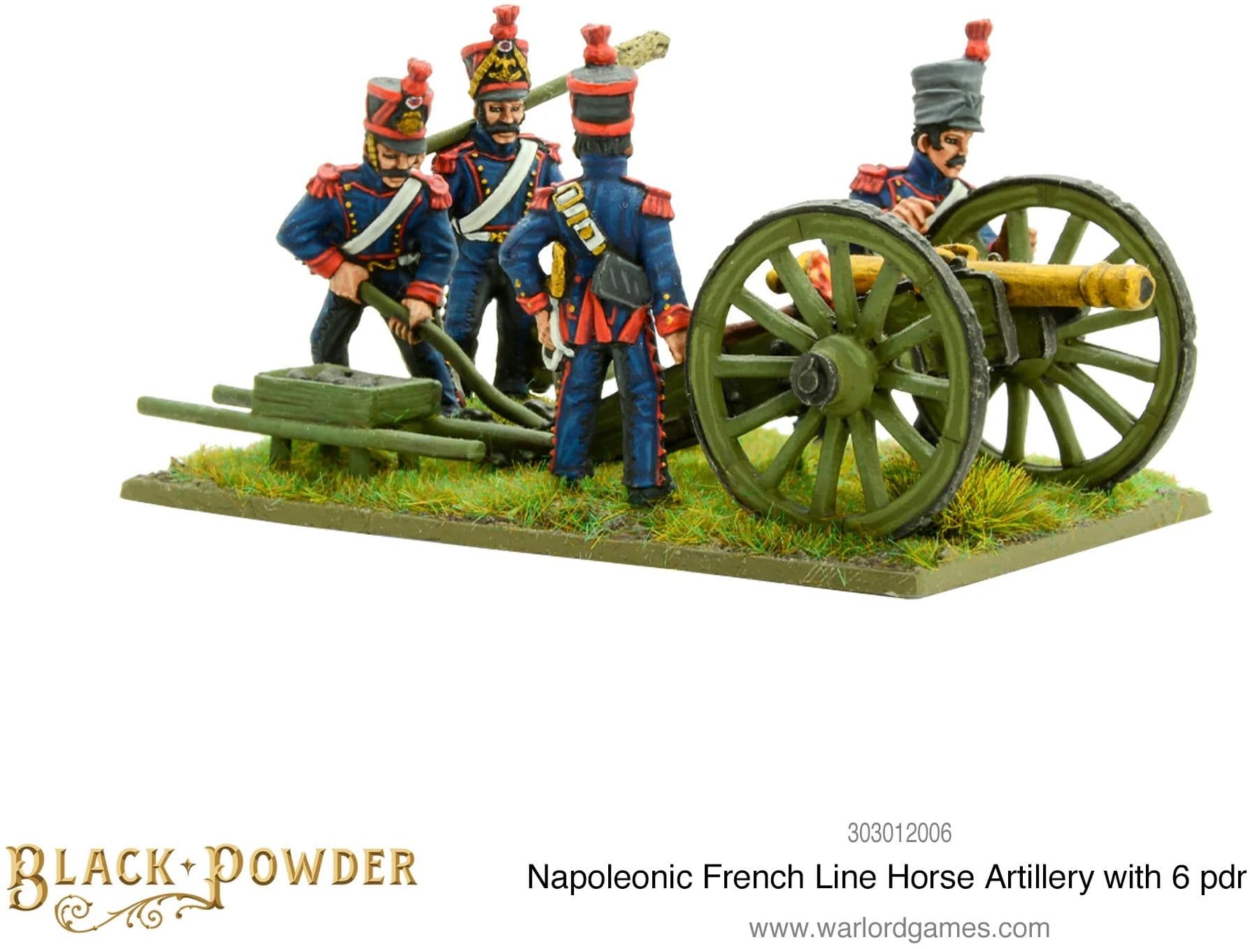 Napoleonic French Line Horse Artillery with 6 pdr