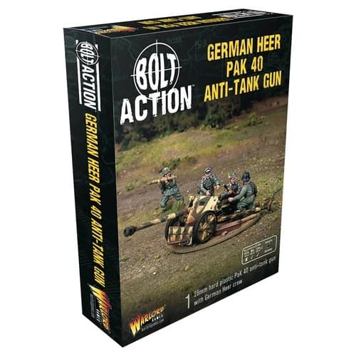 Bolt Action: German Pak 40 Anti-Tank Gun (Plastic)