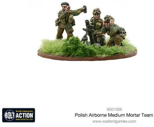 Polish Airborne medium mortar team