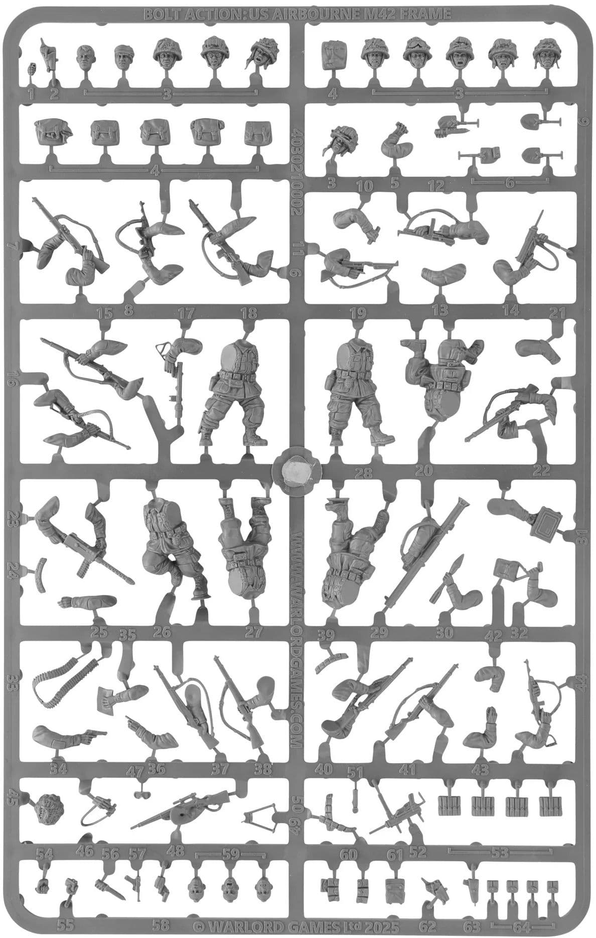 US Airborne M42 frame (2025) Sprue