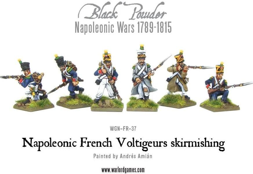Napoleonic French Voltigeurs skirmishing