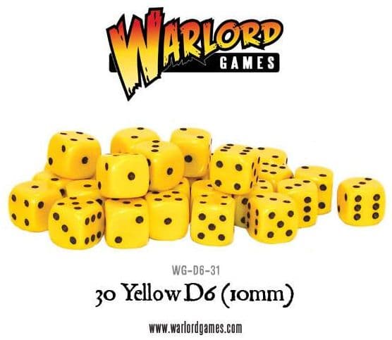 30 Yellow D6 (10mm)