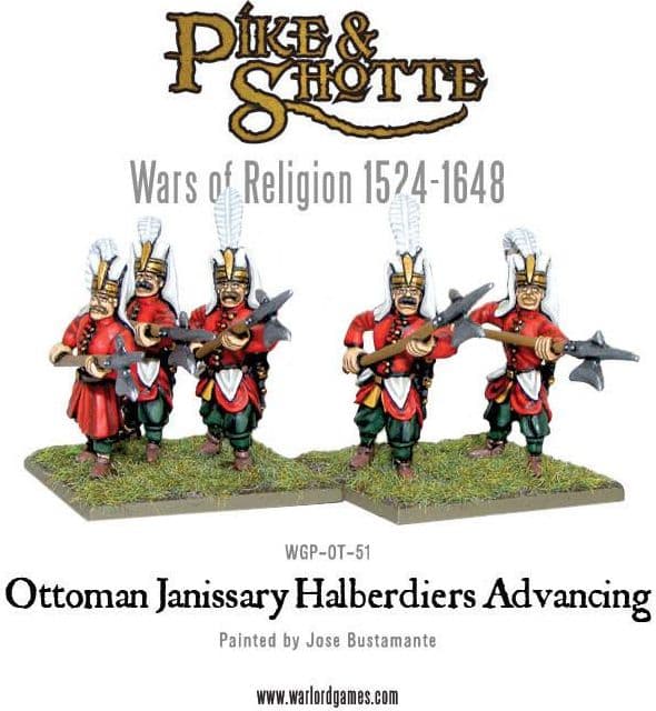Ottoman Janissary Halberdiers Advancing