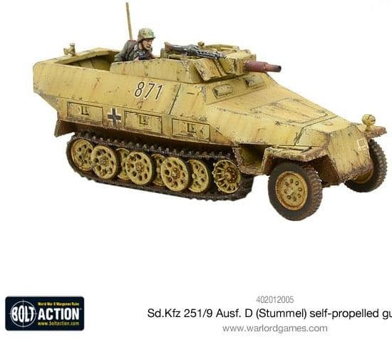 Sd.Kfz 251/9 Ausf D (Stummel) half-track