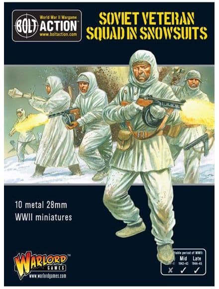 Soviet Veteran Squad in Snowsuits