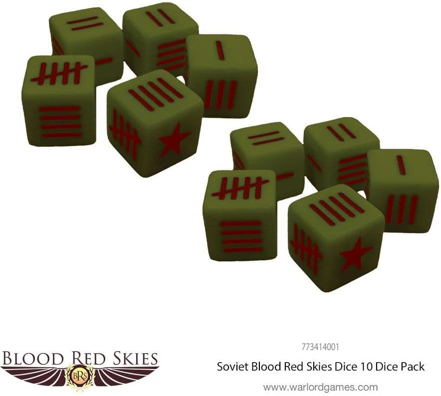 Soviet Blood Red Skies Dice