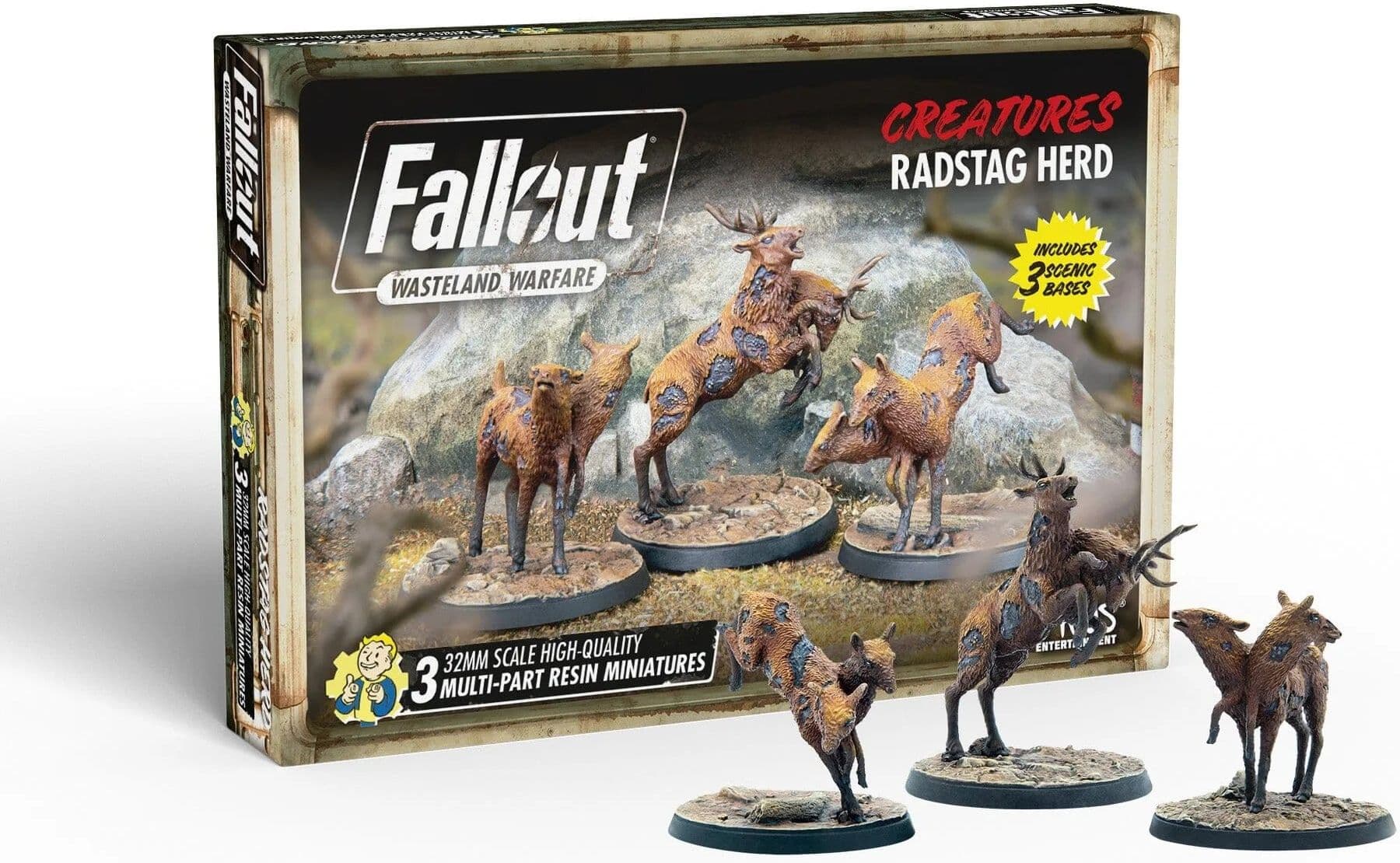 Fallout: Wasteland Warfare - Creatures: Radstag Herd