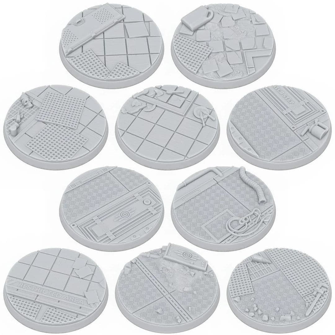 Fallout: Miniatures - 40mm Vault-Tec Scenic Bases