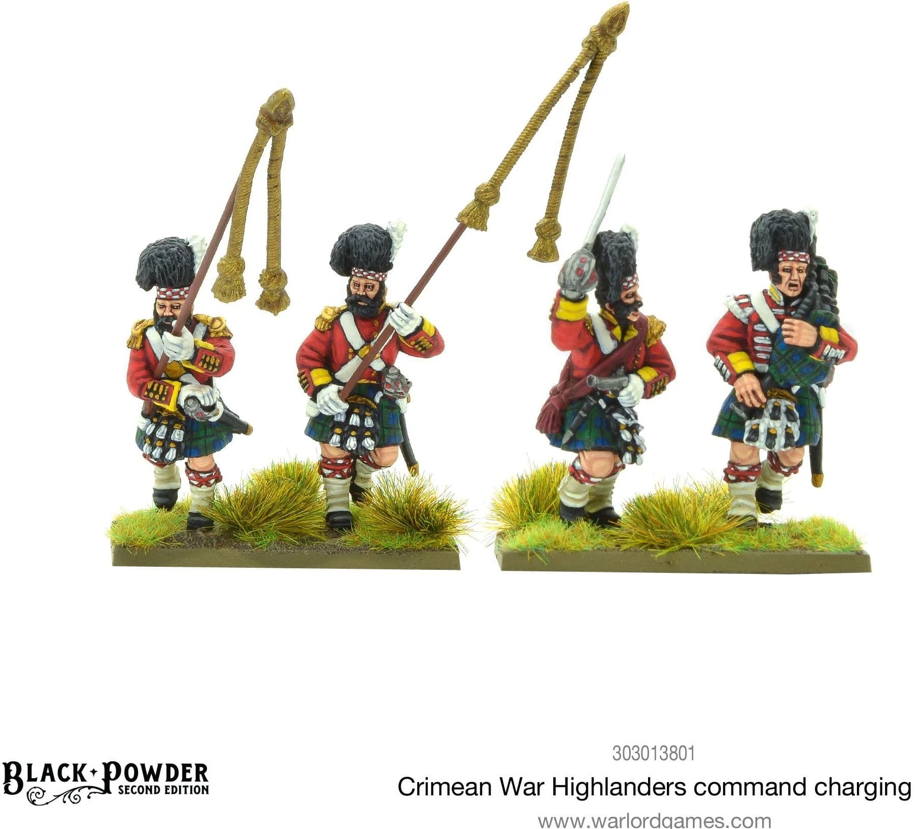 Crimean War Highlanders command charging