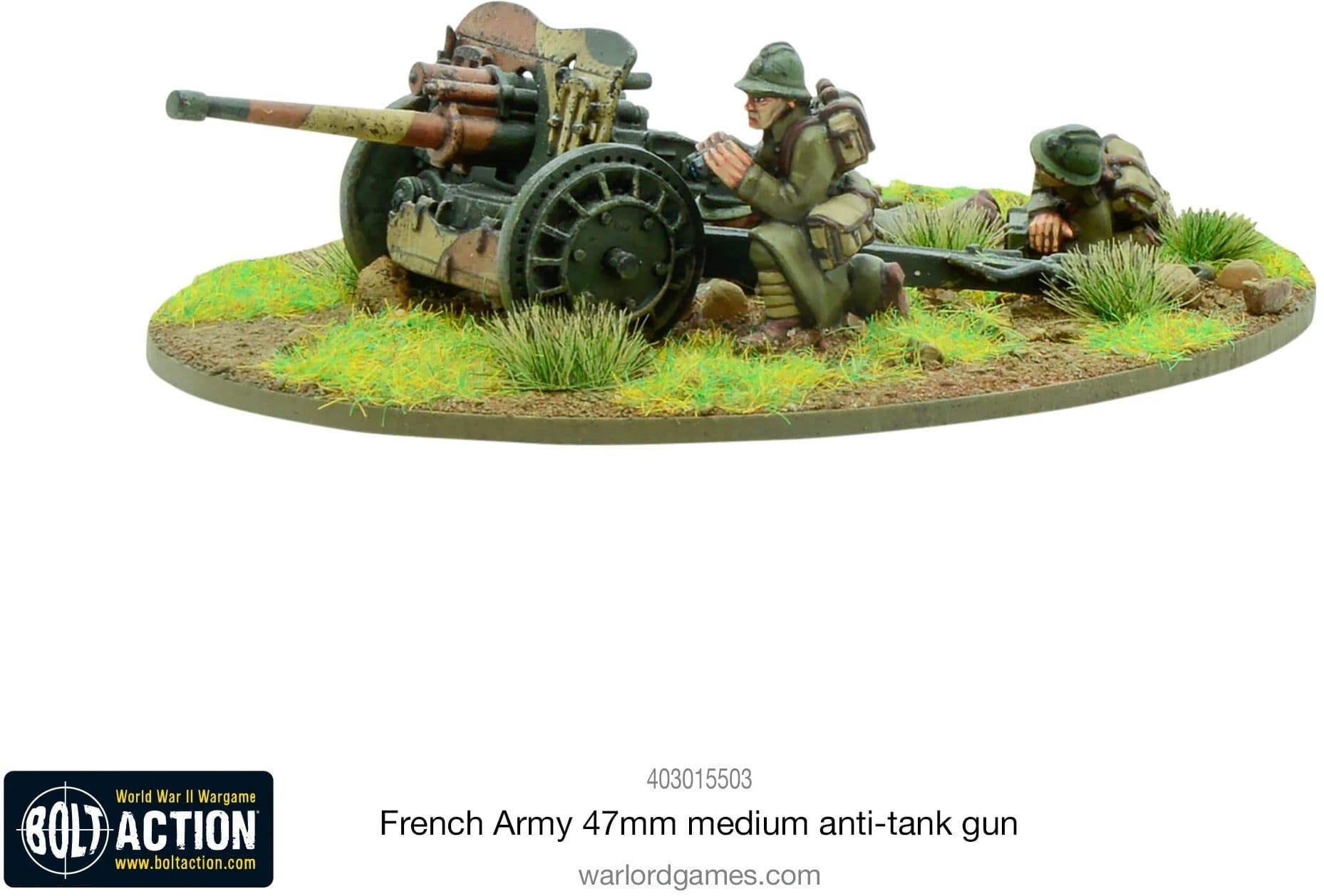 French Army 47mm medium anti-tank gun