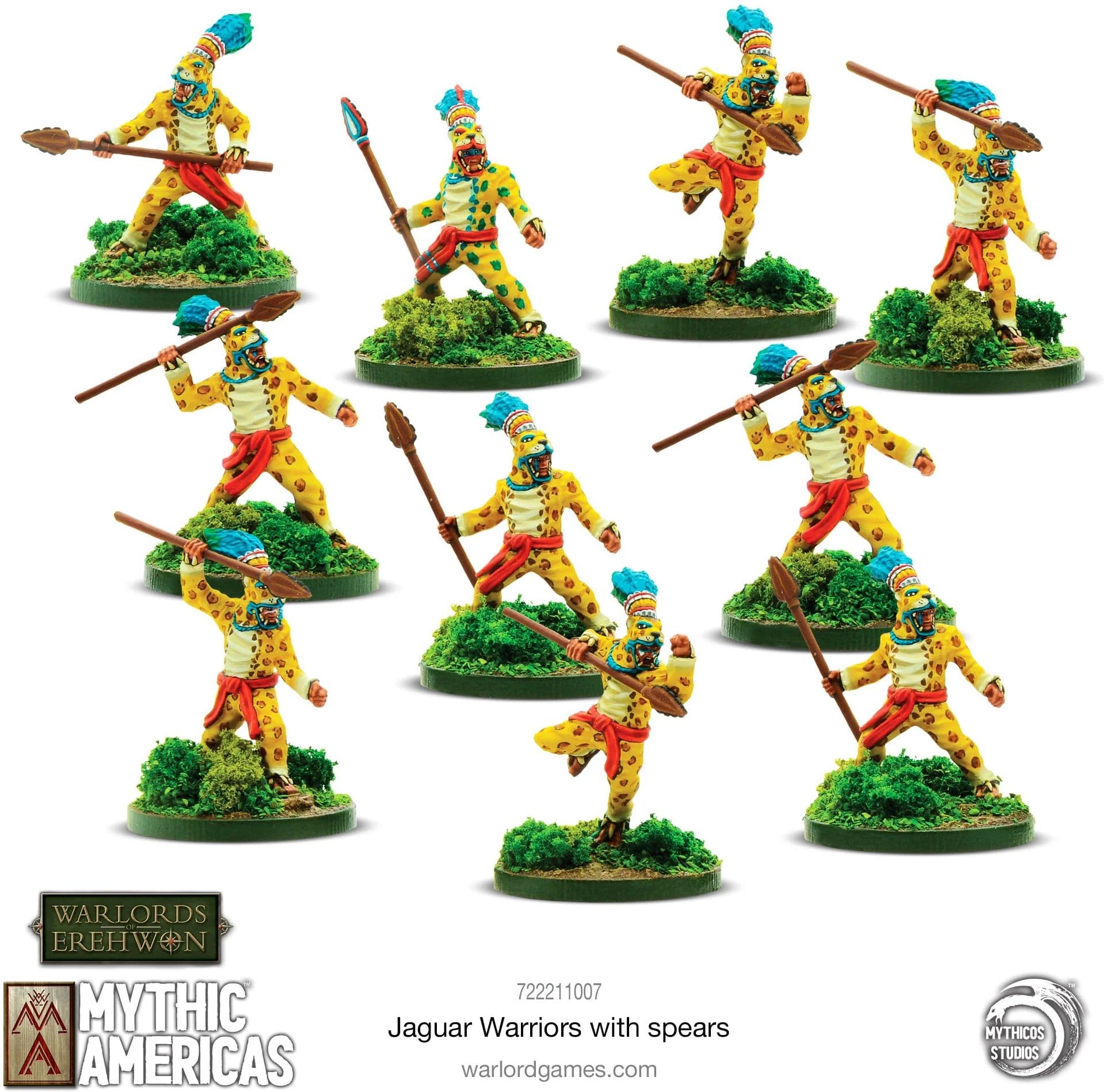 Aztec: Jaguar Warriors with spears