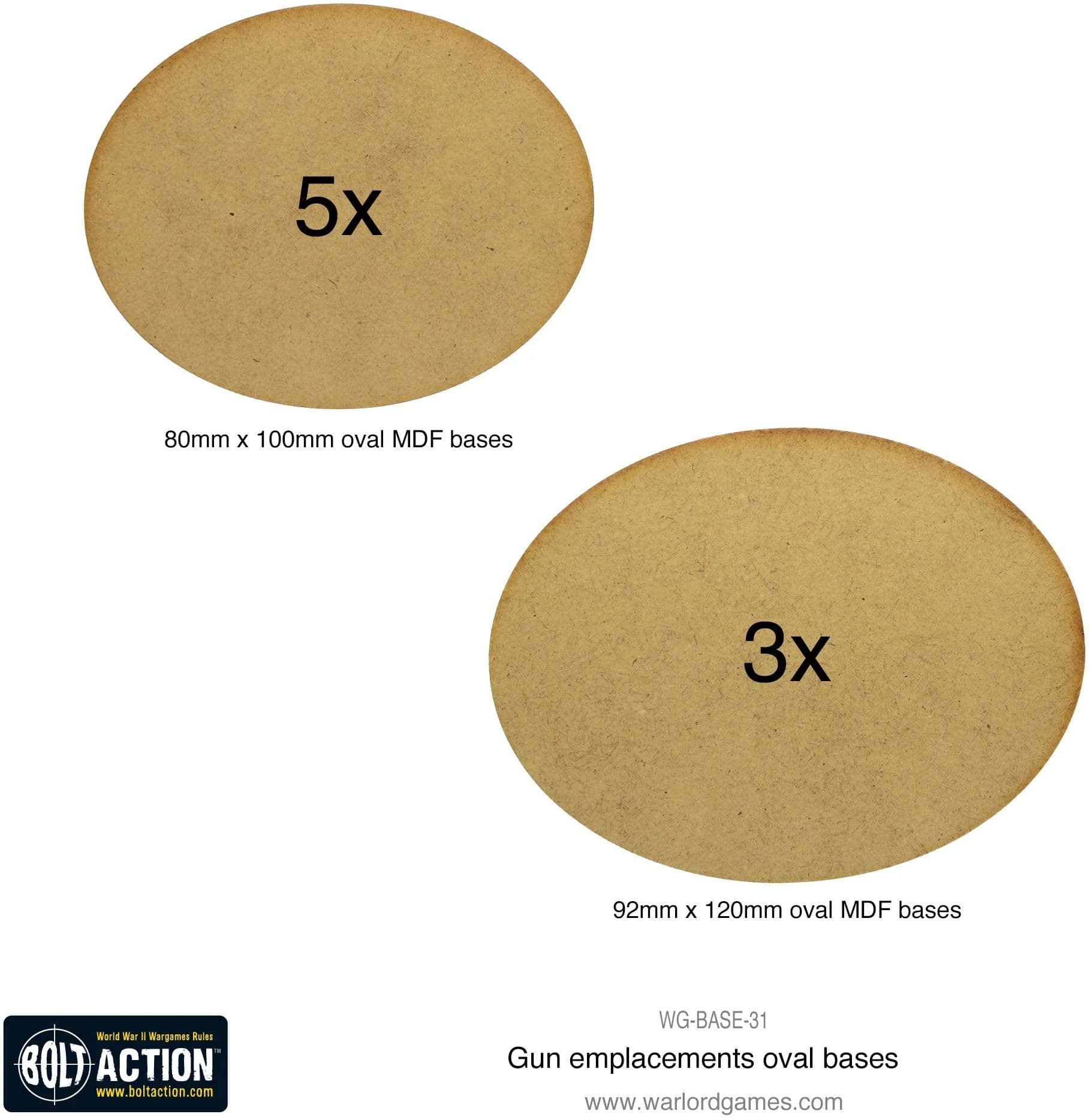 Gun Emplacements oval bases