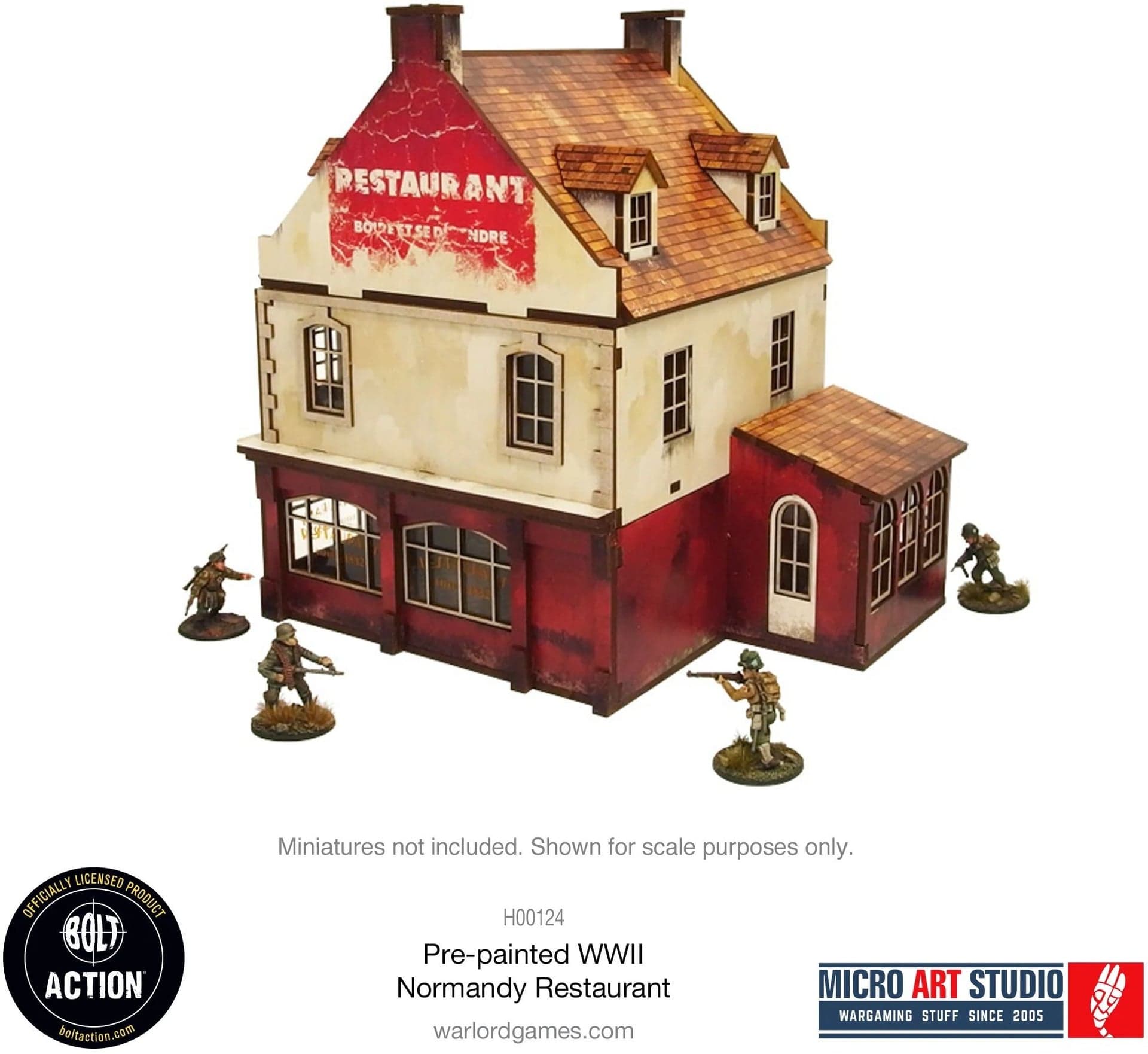 Pre-painted WW2 Normandy Restaurant