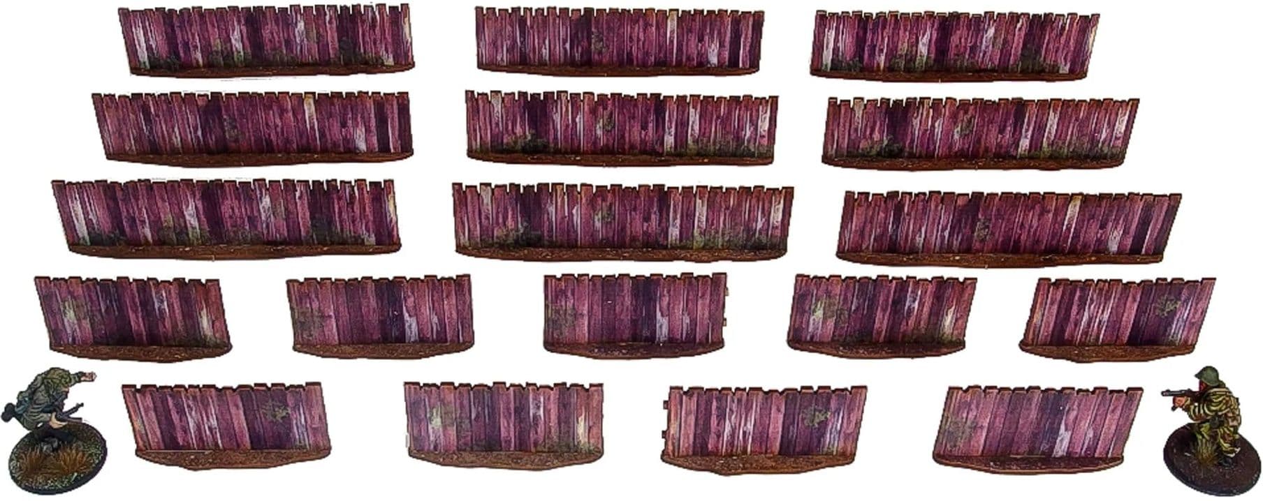 Pre-Painted WW2 Ostfront Village Low Fence