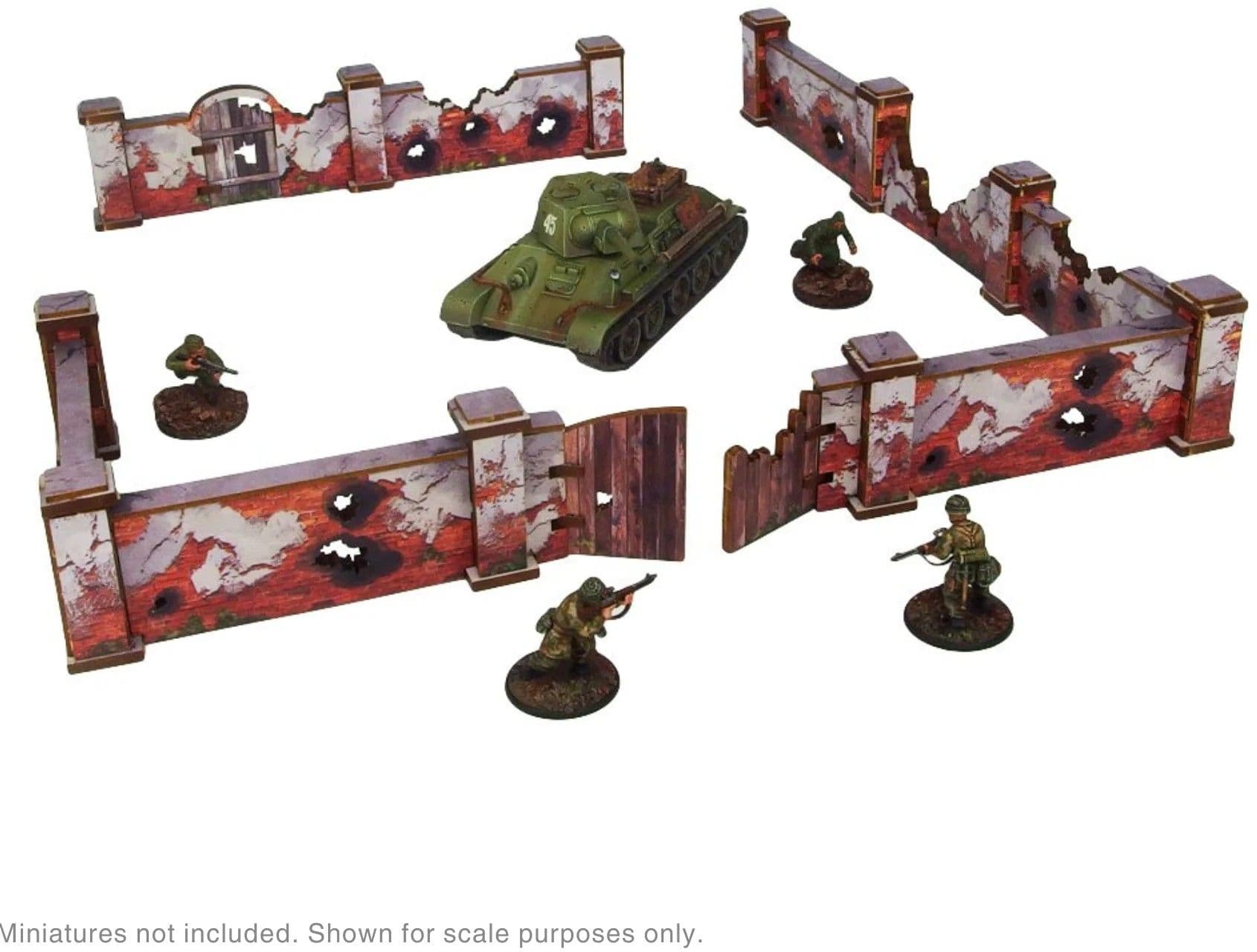 Pre-Painted WW2 Ostfront Stalingrad Walls High