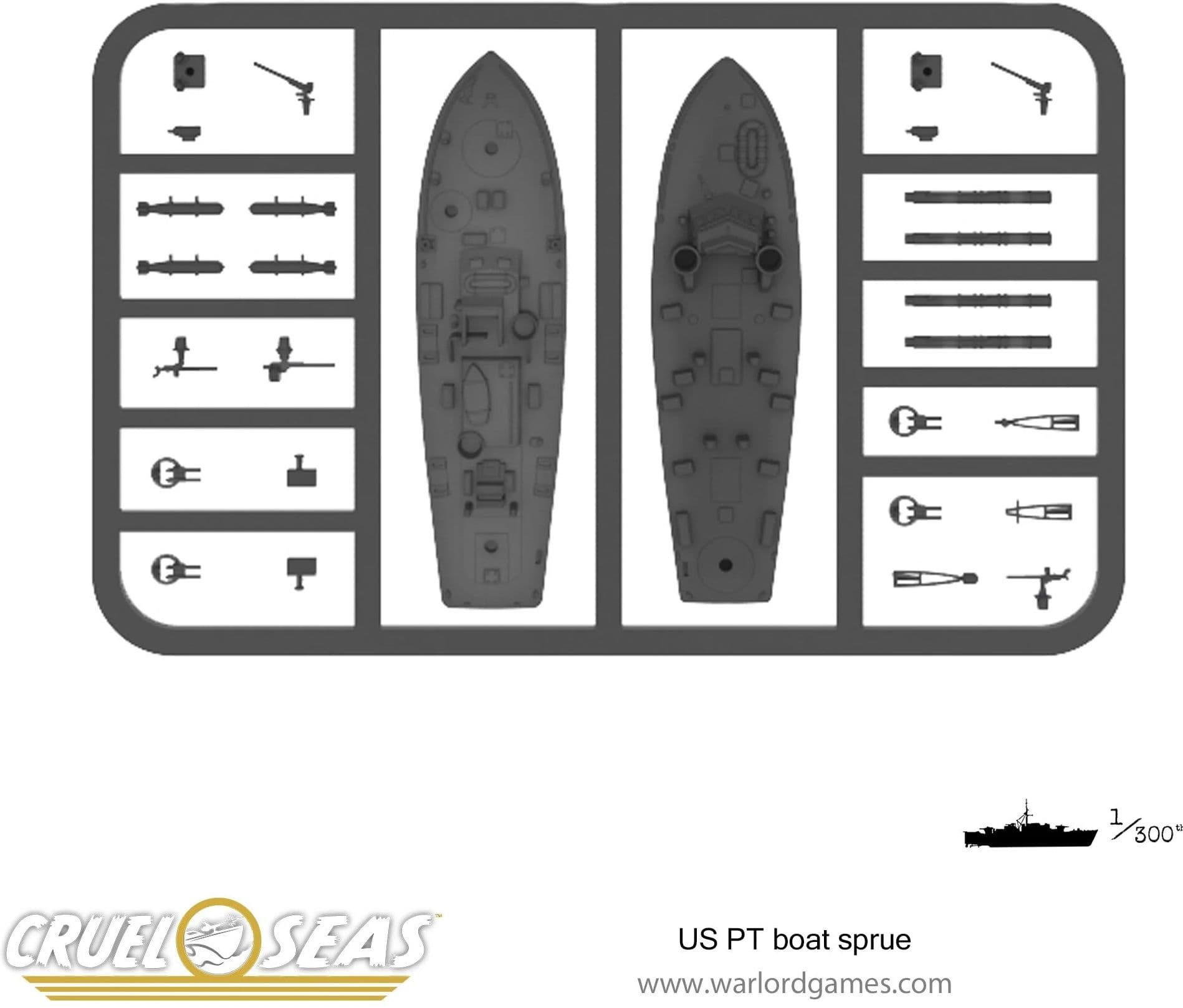 US PT boat sprue
