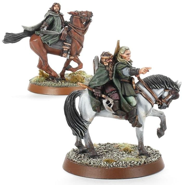 The Three Hunters Mounted
