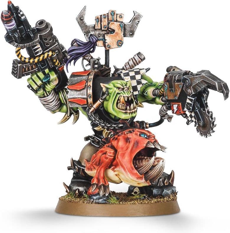 Ork Warboss with Attack Squig