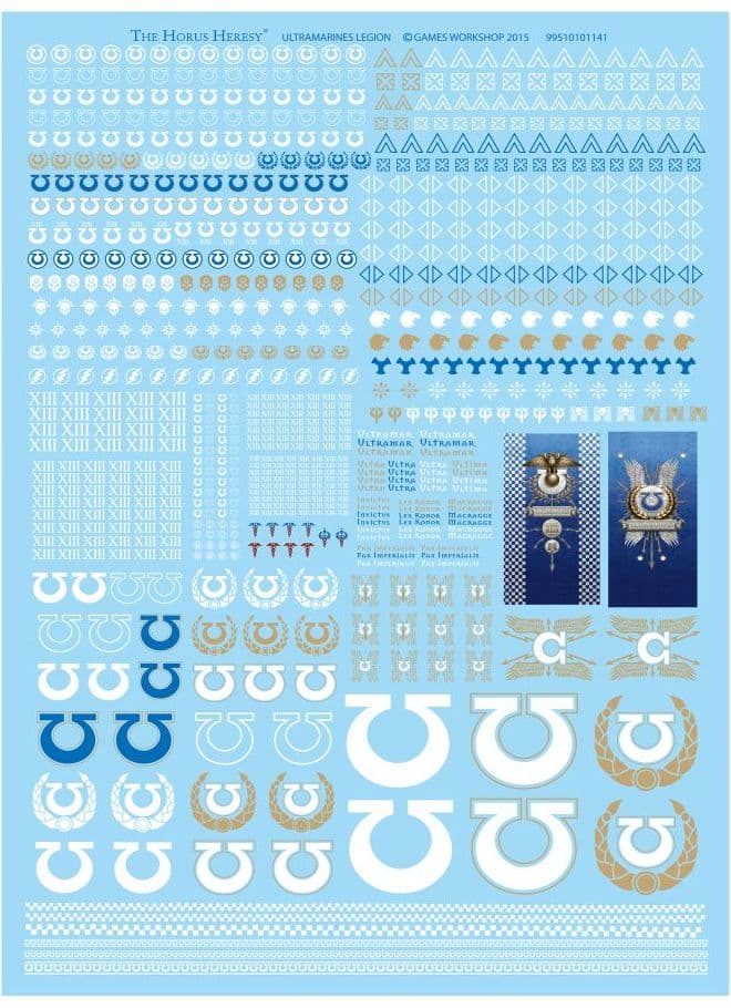 Ultramarines Legion Transfer Sheet