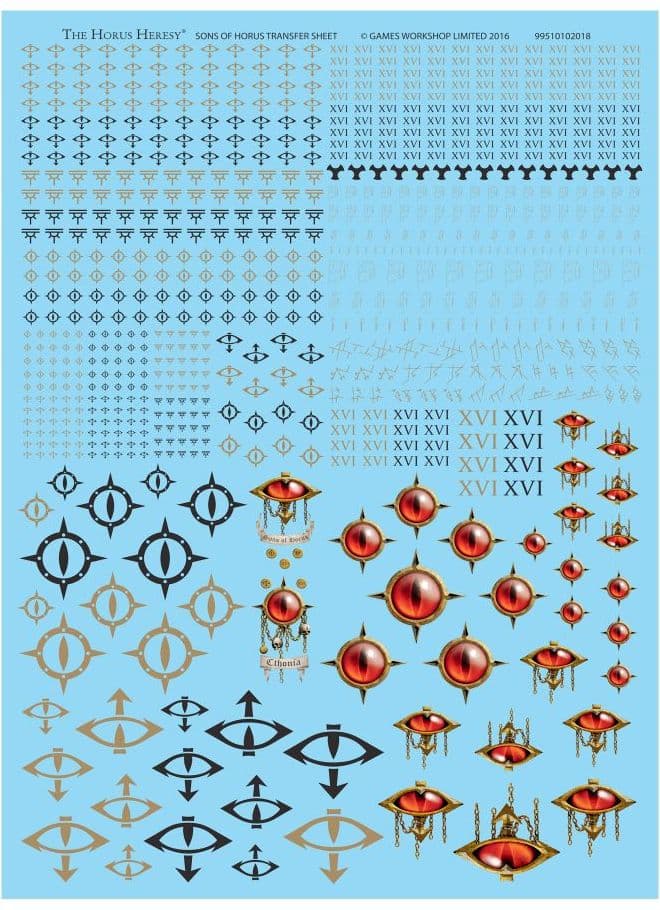 Sons of Horus Legion Transfer Sheet