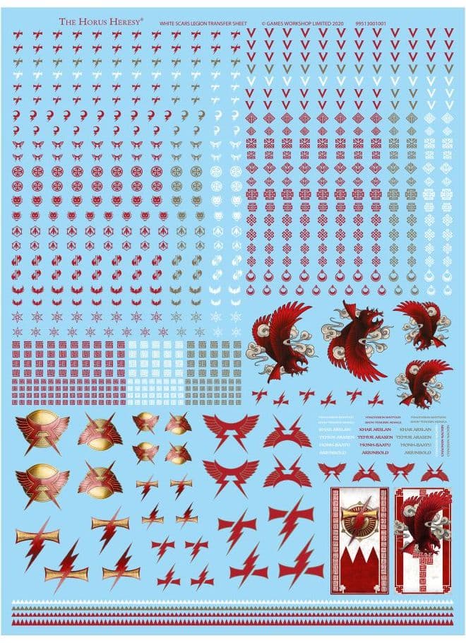 White Scars Legion Transfer Sheet