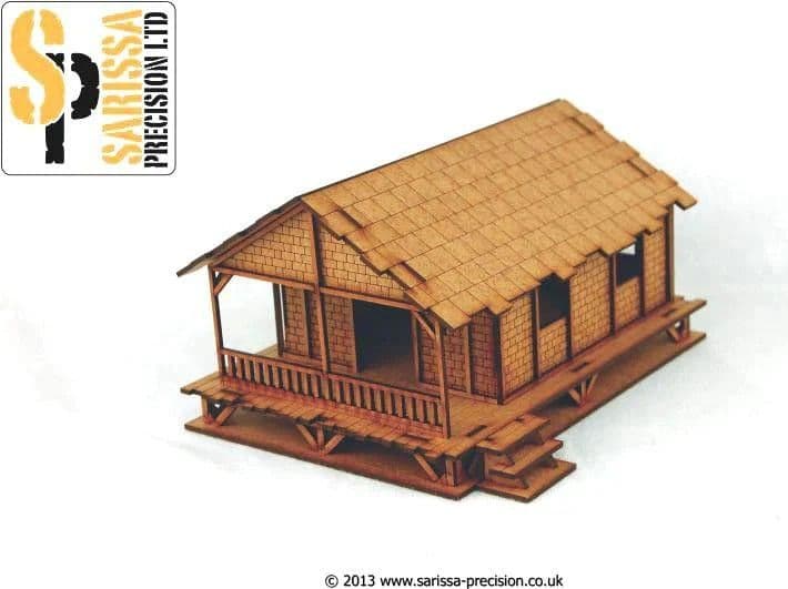 Woven Palm Style Village House - Low