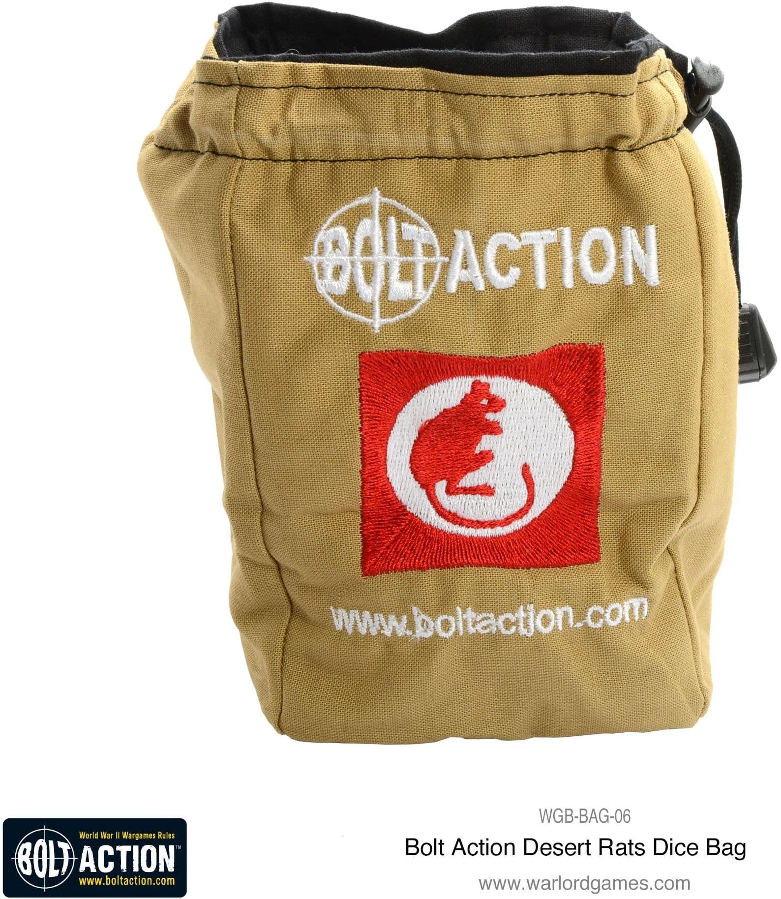 Bolt Action Desert Rat Dice Bag