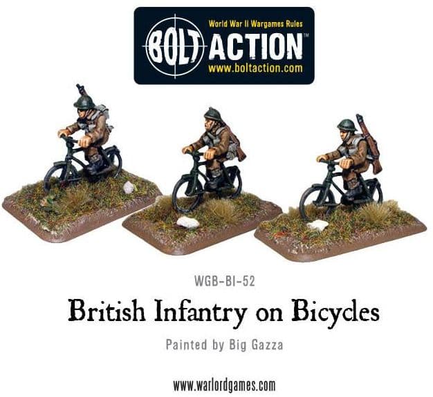 British Infantry on bicycles